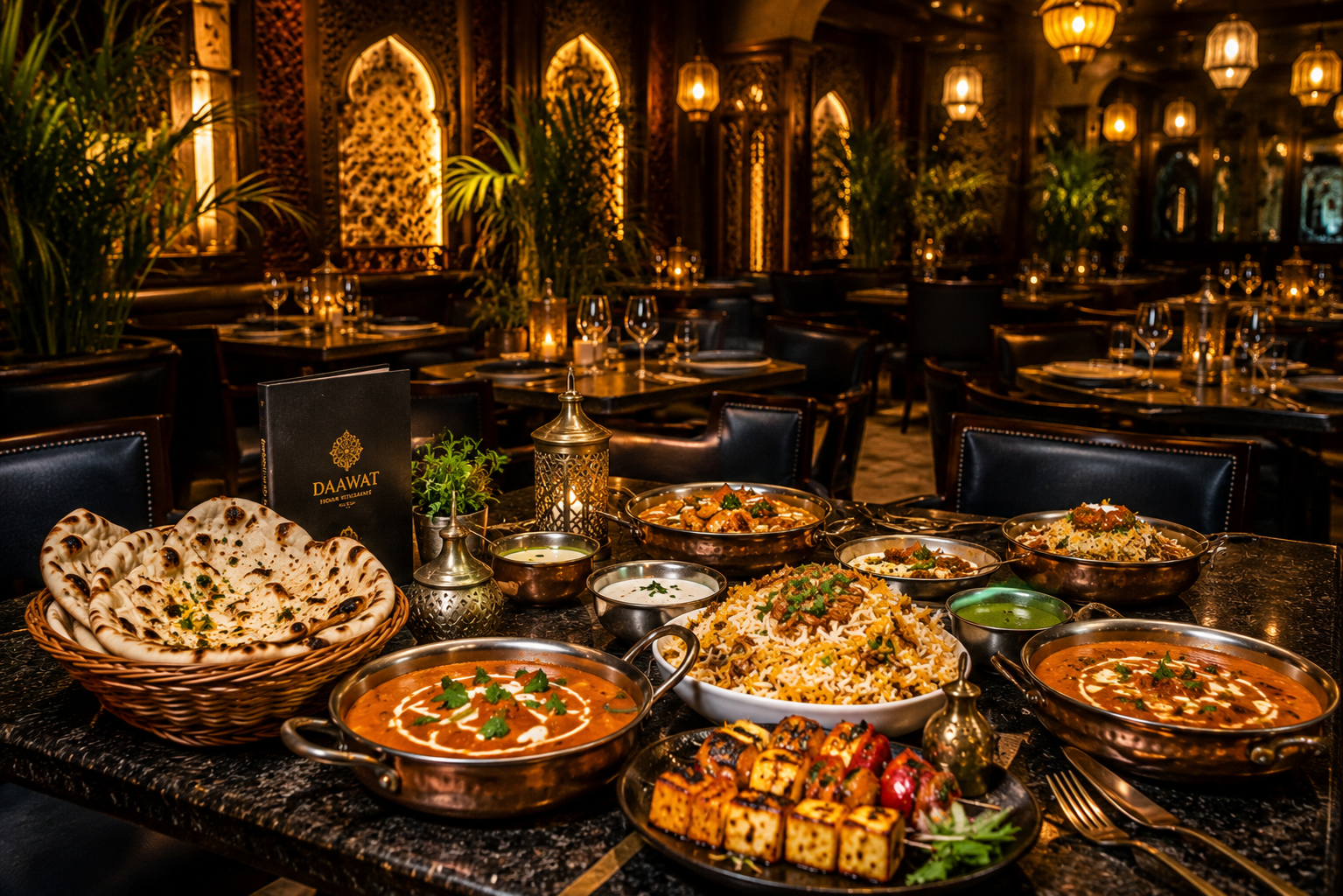 Best restaurants near me for dinner serving authentic Indian cuisine with delicious curries, naan, and tandoori dishes.